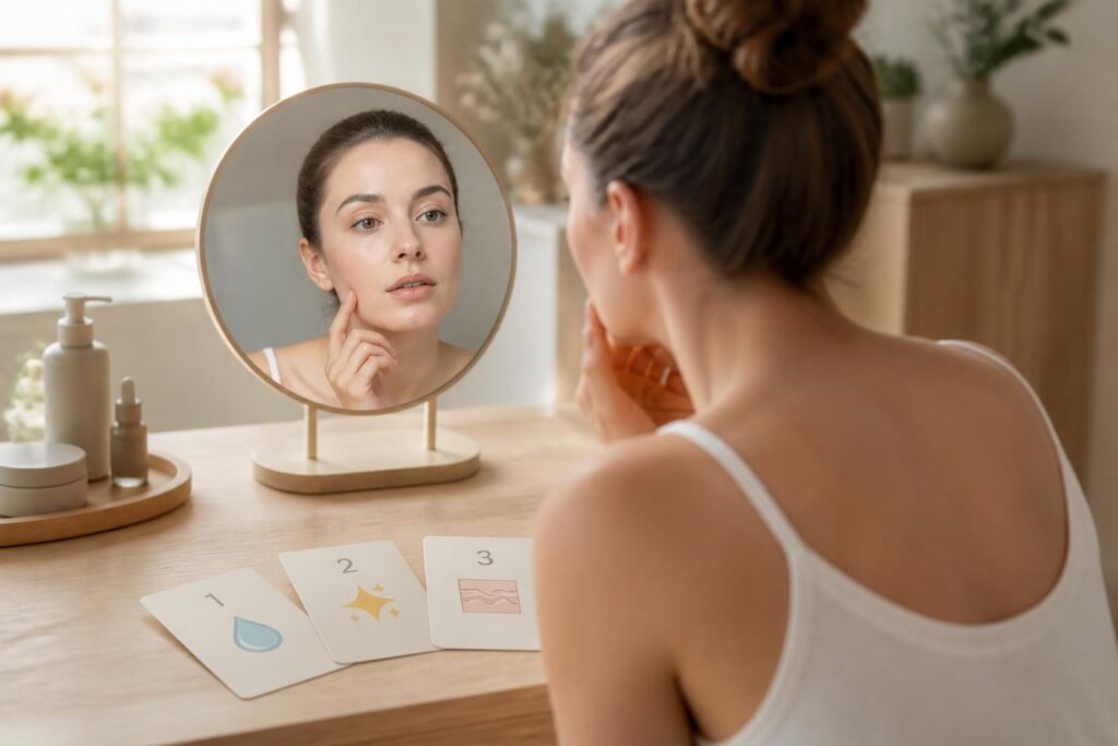 Connaître son type de peau en 3 questions