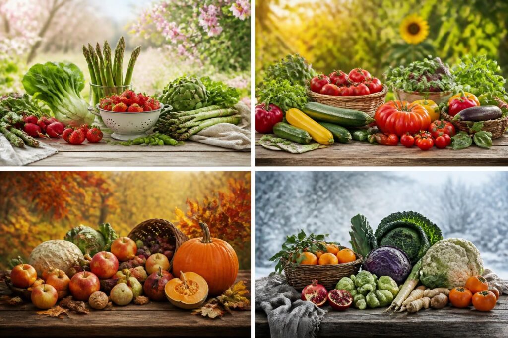 découvrez le calendrier des fruits et légumes de saison pour manger frais, local et de manière responsable toute l'année.