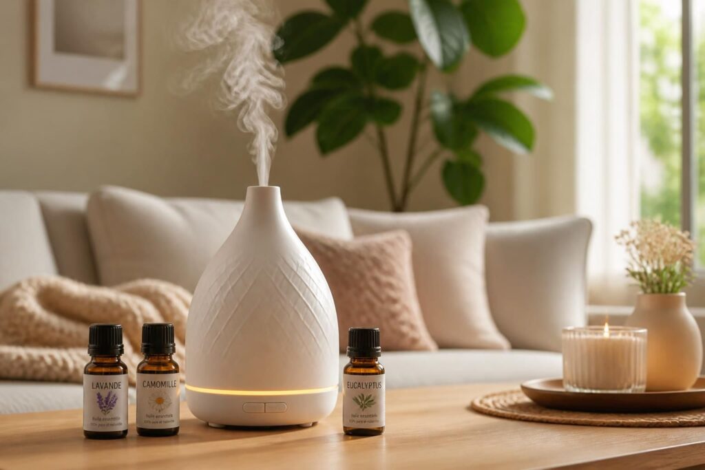 découvrez nos conseils pour utiliser les huiles essentielles anti-stress et créer une atmosphère apaisante à la maison grâce à une diffusion adaptée.