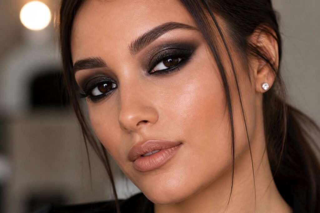 Comment réussir un maquillage smoky eyes charbonneux intense et élégant