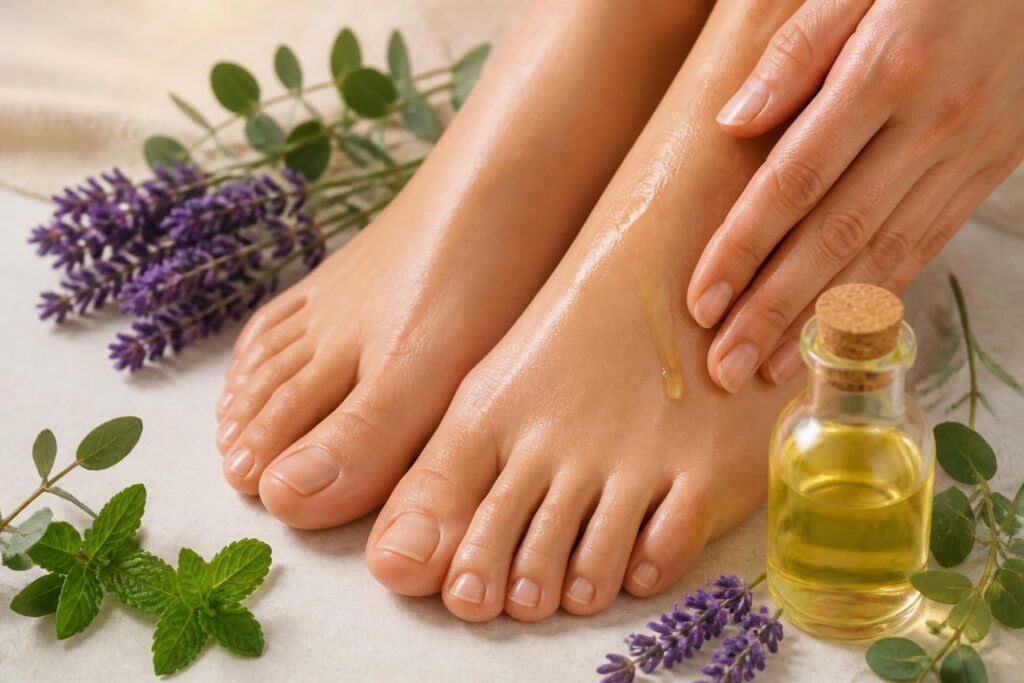 découvrez nos soins naturels à base d'huiles essentielles pour des pieds secs, doux et hydratés. offrez à vos pieds le confort et la nourrison dont ils ont besoin au quotidien.