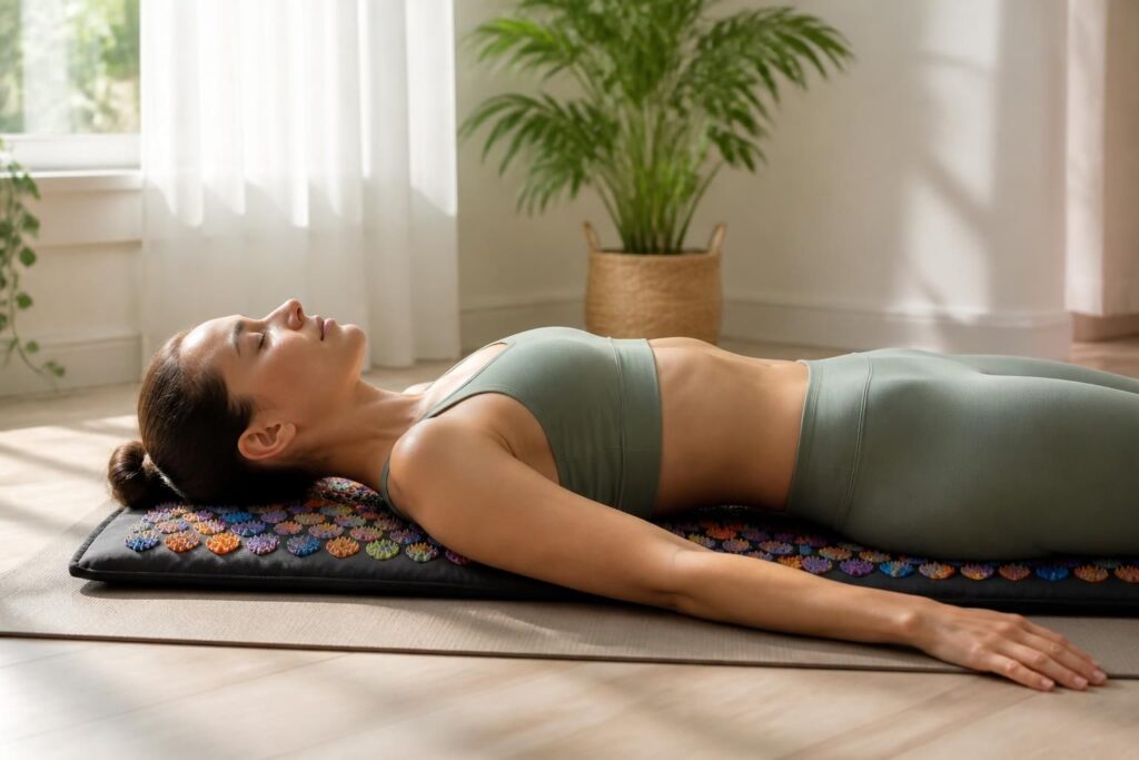 Tapis d’acupression combien de temps l’utiliser pour soulager tensions et douleurs ?