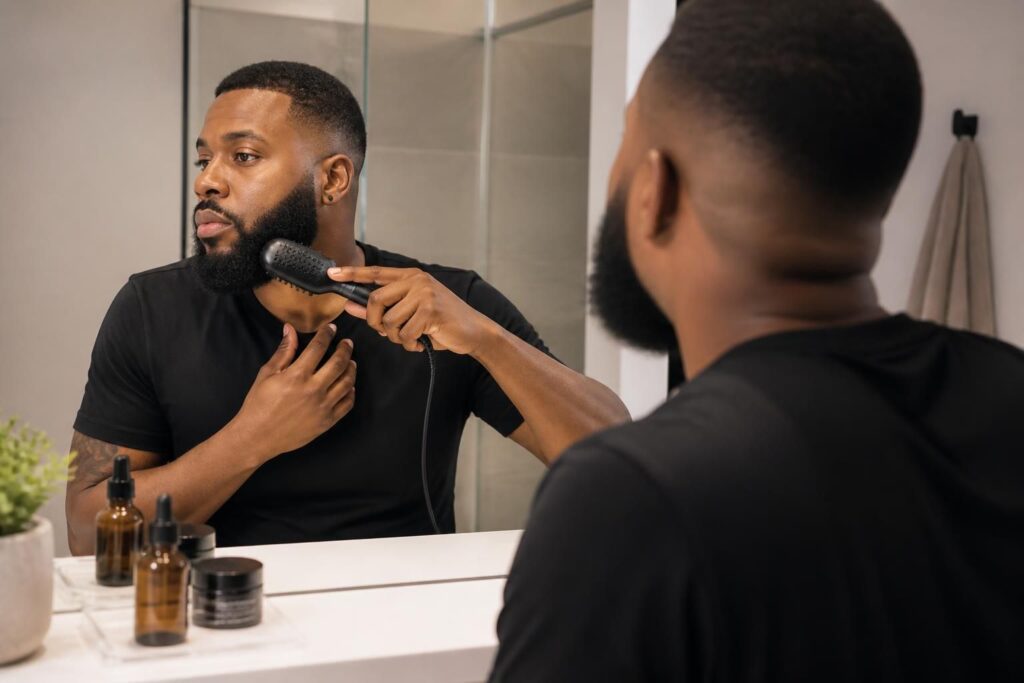 découvrez nos conseils pour défriser une barbe crépue de manière efficace et naturelle, afin d'obtenir un lissage parfait tout en préservant la santé de vos poils.