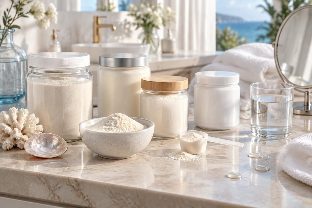 découvrez les meilleurs collagènes marins en poudre pour la peau : comparatif, critères de choix et conseils pour trouver le produit adapté à vos besoins.