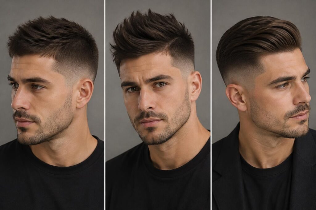 Coiffure homme crête : idées dégradé, courte et style espagnol