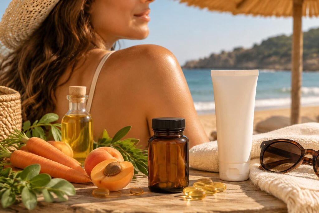 découvrez comment choisir le meilleur complément alimentaire bronzage pour préparer votre peau au soleil et préserver son éclat, en complément d’une protection solaire adaptée.