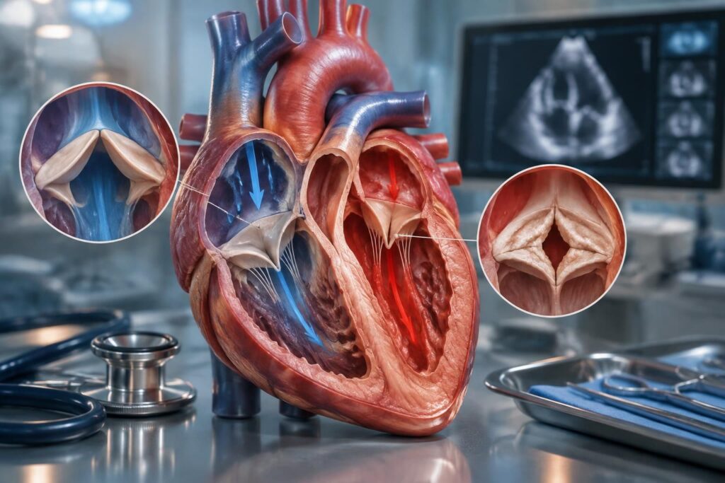 découvrez le rôle des valves cardiaques, les symptômes d’un trouble et les traitements possibles pour préserver la santé de votre cœur.